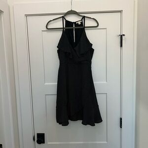 Miami Black and White Polka Dot Mini Dress